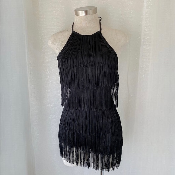 COPY - Brown tassel open back romper - Picture 2 of 3